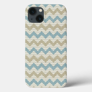 Teste padrão de Chevron na textura de linho