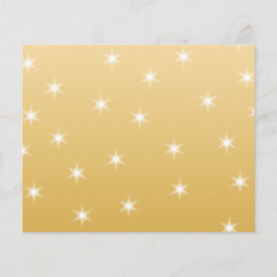 Teste padrão de estrela branco e Dourado da cor