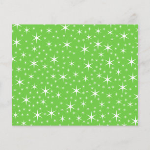 Teste padrão de estrela verde e branco