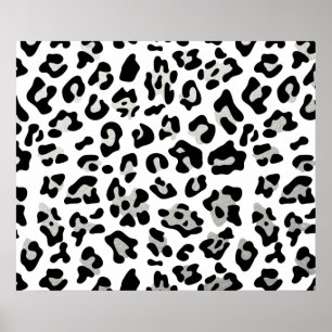 Teste padrão do impressão do leopardo do preto d
