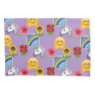 Teste padrão do roxo da beleza de Emoji
