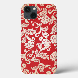 Teste padrão floral do fundo do damasco