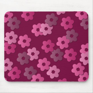 Teste padrão floral retro Mousepad