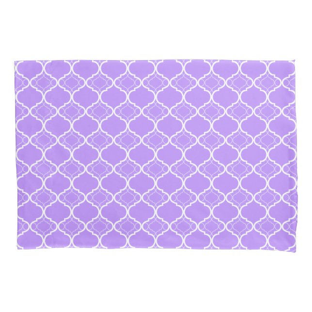 Teste padrão geométrico roxo de Quatrefoil da (Frente)