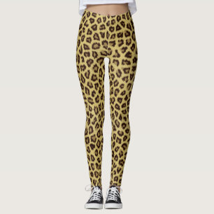 Teste padrão Legging da pele de Jaguar