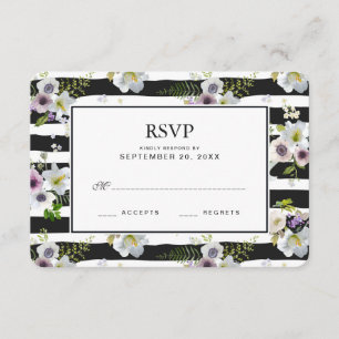 Teste padrão listrado floral pintado - RSVP