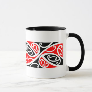 Teste padrão maori 1 de Kowhaiwhai - caneca