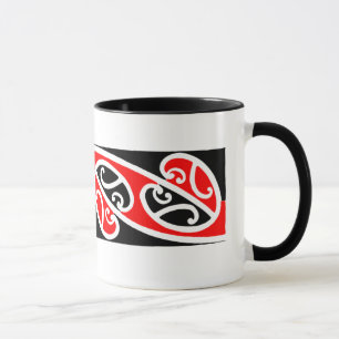 Teste padrão maori 2 de Kowhaiwhai - caneca
