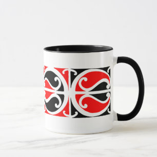 Teste padrão maori 3 de Kowhaiwhai - caneca