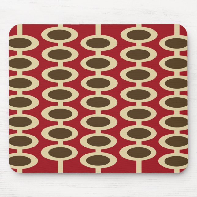 Teste padrão retro da esfera - mousepad (Frente)