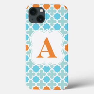 Teste padrão retro personalizado de Quatrefoil do