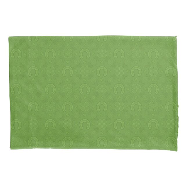 Teste padrão verde afortunado dos ícones (Frente-Esquerda)