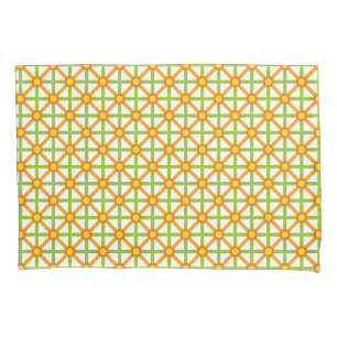 Teste padrão verde & amarelo alaranjado inspirado