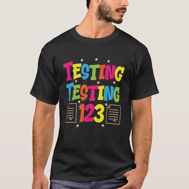 Teste Teste 123 Pullover de Professores no Dia de  (Frente)