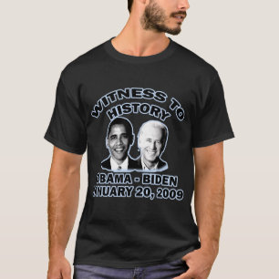 TESTEMUNHA À CAMISA DA INAUGURAÇÃO T DA HISTÓR