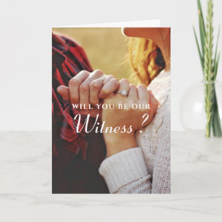 Testemunha Personalizada, Cartão de Casamento