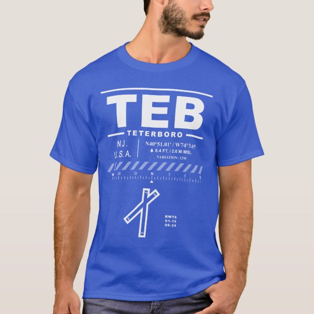 Teterboro Airport TEB T-Shirt (Frente)