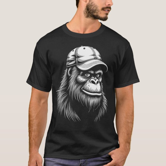 Teto Bigfoot Ballcap - Camisa Gráfica Legal Sasqua (Frente)