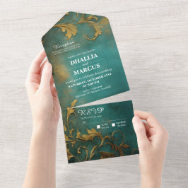 Teto Floral gótico E Dourado