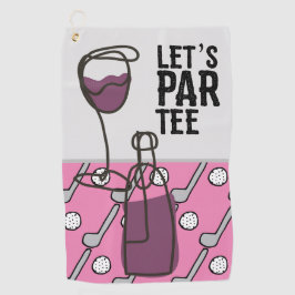 Teto Par de Vamos de Golfe com vinho a rosa
