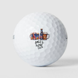 Teto Par de Vamos Golfer com Cerveja