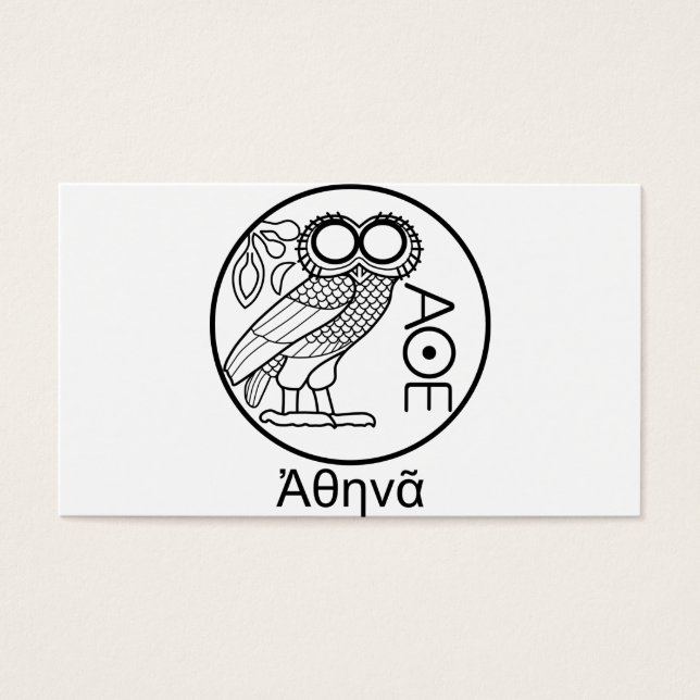 Tetradrachm de coruja de Athena (grego Font) (Frente)
