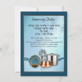 Tevilat Keilim Bênção por Pratos Imersivos