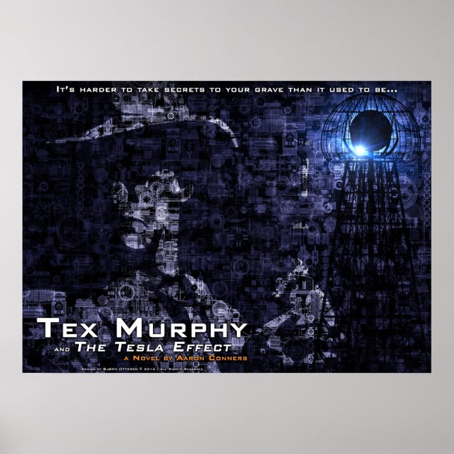 Tex Murphy e a Poster de Efeito Tesla [28"x20"] (Frente)