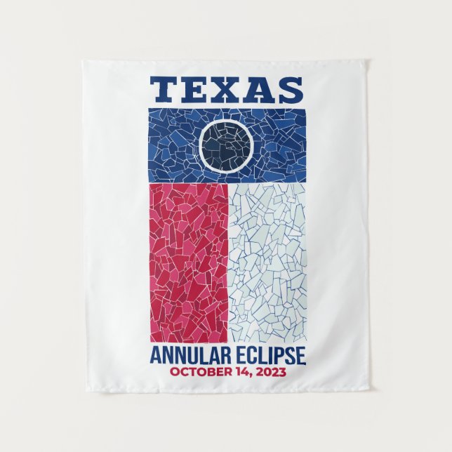 Texas Annular Eclipse Tapeçaria (Frente)