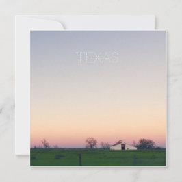 Texas Barn no Sunset