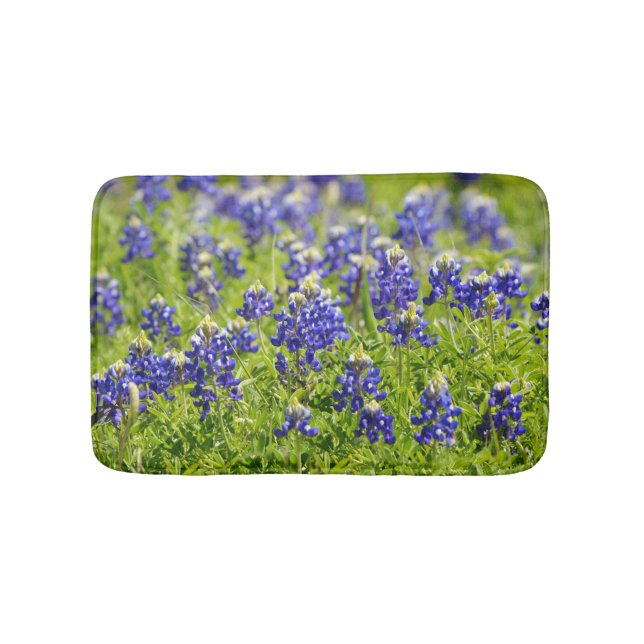 Texas Bluebonnets floresce tapete (frente)