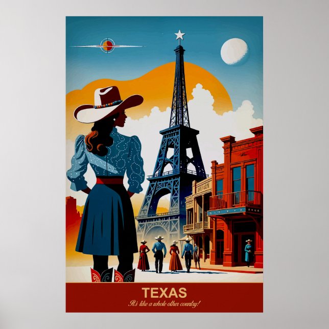Texas: É como um Poster de outro país inteiro (Frente)