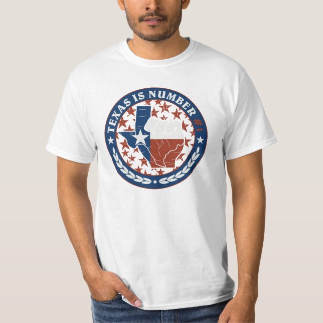 Texas é t-shirt do número um (Frente)