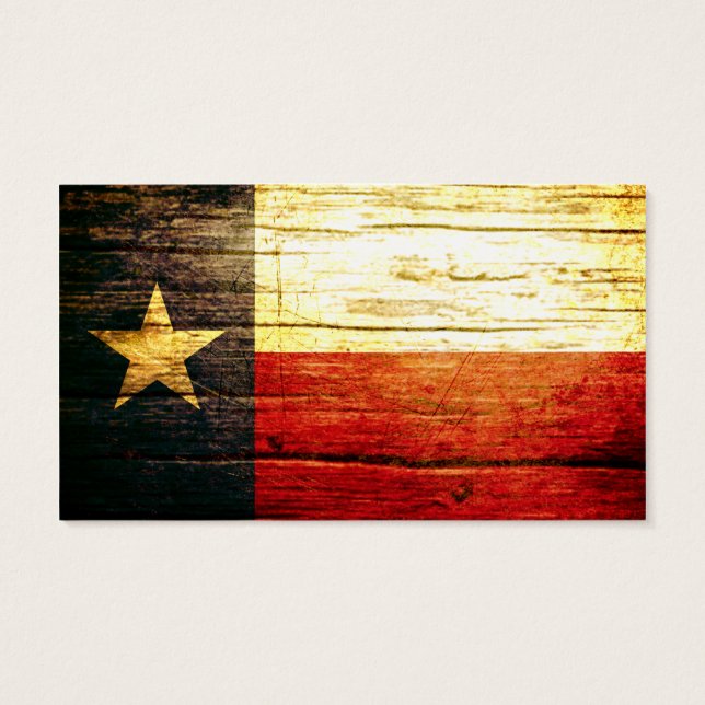 Texas Flag Old Wood (Verso)