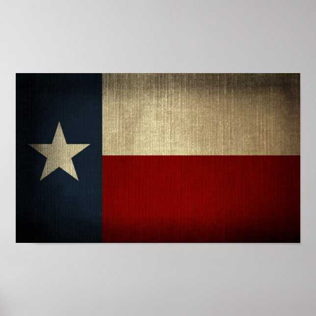 Texas Flag Poster (Frente)