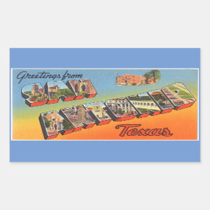 Texas, folha de 4 etiquetas de San Antonio