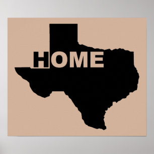 Texas Home Longe Do Sinal De Poster
