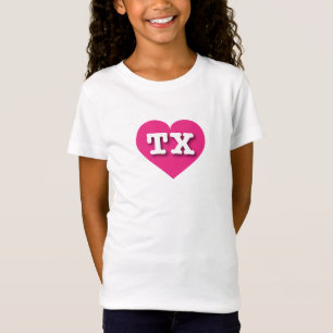 Texas Hot Pink Heart - Big Love T-Shirt