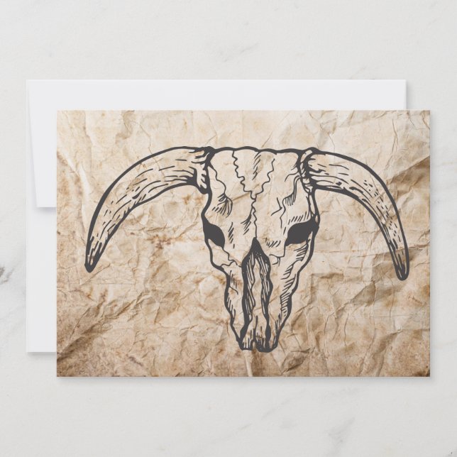 Texas Longhorn Bull Skull (Frente)