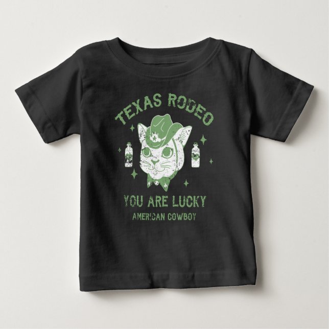 Texas Rodeo, você tem sorte, camiseta fofa (Frente)