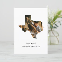 Texas Salve o Cartão com fotos de Data