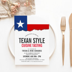Texas Themed Cuisine  Convite para Sinalizador da 