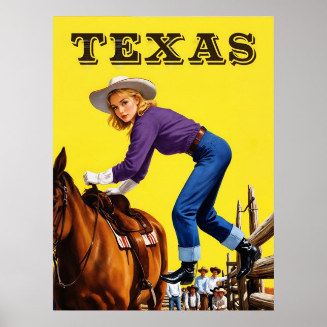 Texas Travel Poster  (Frente)