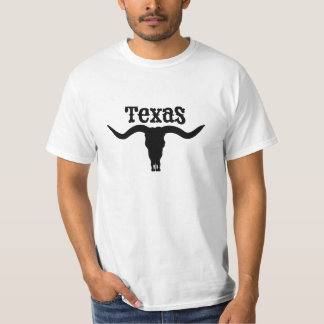 Texas USA Bull American Font T-Shirt