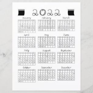 Têxteis de Fonte do Tecido de Calendário 2022