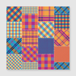 Têxtil de retalhos: padrão de vinheta sem costura.