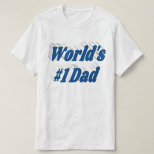 Texto azul do mar pai T-Shirt