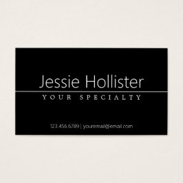 Texto branco clássico simples em preto