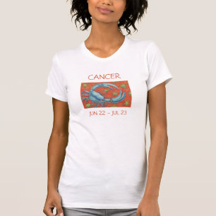 Texto das senhoras da camiseta Cancer bodiaca
