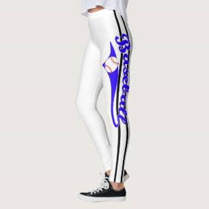 Texto De Baseball Com Leggings De Impressão De Est